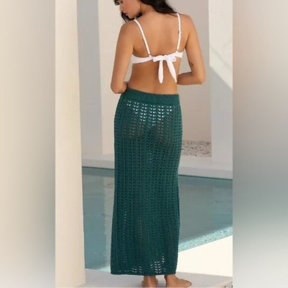 NWT Size XL - Anthropologie 100% Cotton Crochet Maxi Skirt (NWT US$88) - Picture 5 of 15